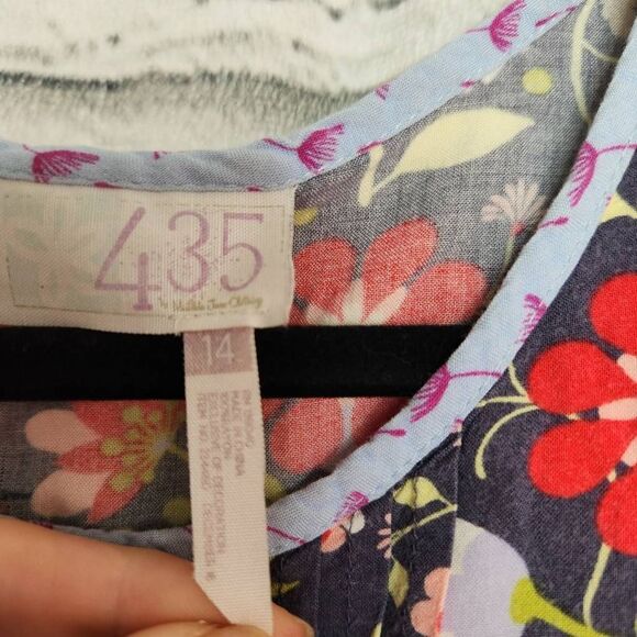 Matilda Jane 435 Floral Sleeveless Fit & Flare Dress Multicolor Size 14 Rayon - Picture 8 of 14